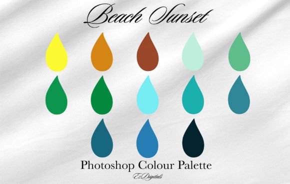 Download Beach Sunset Photoshop Swatches - Premium Resources