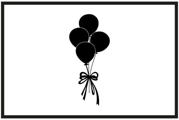 Download Silhouette of Bunch of Balloons - Bunch of balloons Collection