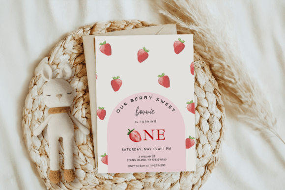Download Strawberry Baby Shower Invitation Templa - Baby shower invitation Collection
