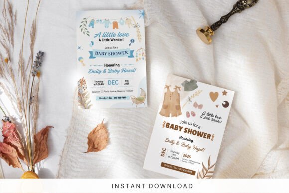 Download Boho Baby Shower Invitation Template - Baby shower invitation Collection