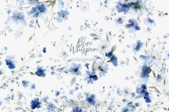 Download Watercolor Florals Clipart Set - Florals Collection