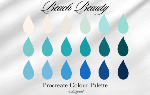 Download Procreate Colour Palette Beach Beauty - Premium Bundle