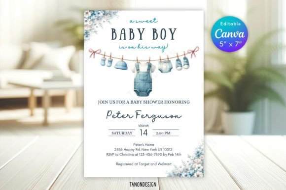 Download Boy Baby Shower Invitation L Baby Cloth - Baby shower invitation Collection